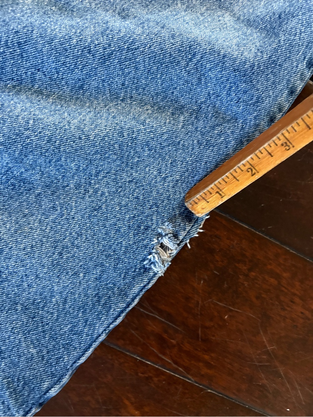 Vintage 1980’s Levi's 506 Medium WashStraight Leg Light Blue Jeans - Made in USA - Picture 13 of 15